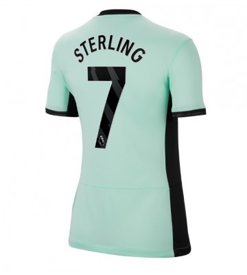Lacne Ženy Futbalové dres Chelsea Raheem Sterling #7 2023-24 Krátky Rukáv - Tretina